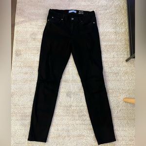 7 for all mankind blair the ankle skinny jeans black